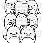 Squishmallow Coloring Page Printable Squishmallow Coloring Etsy