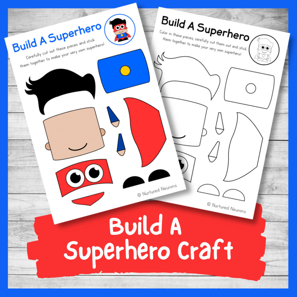 Superhero Craft Free Printable