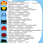 Superhero Printable Activities