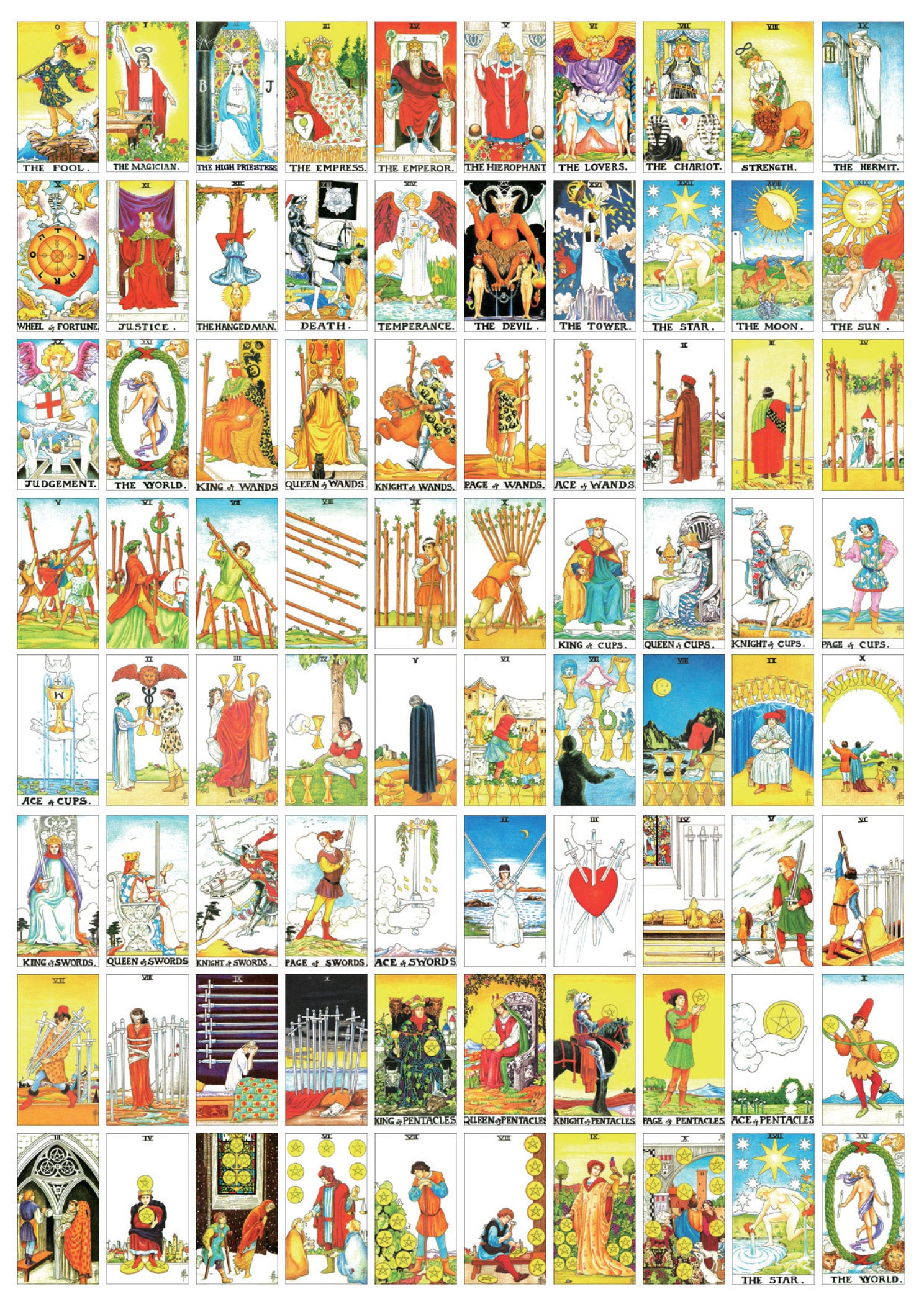 Tarot Deck Printable