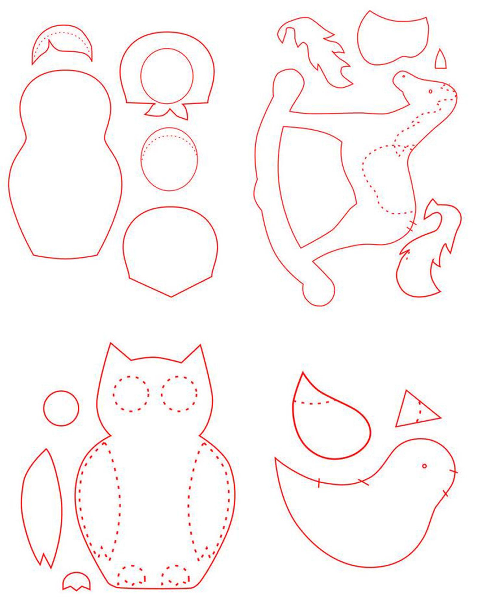 Template Free Printable Felt Christmas Ornament Patterns Web We Have 