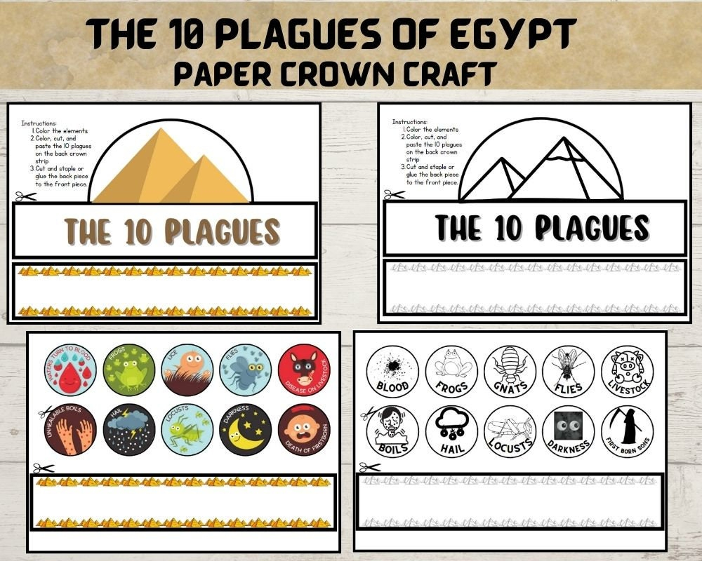 printable 10 plagues crafts for toddlers