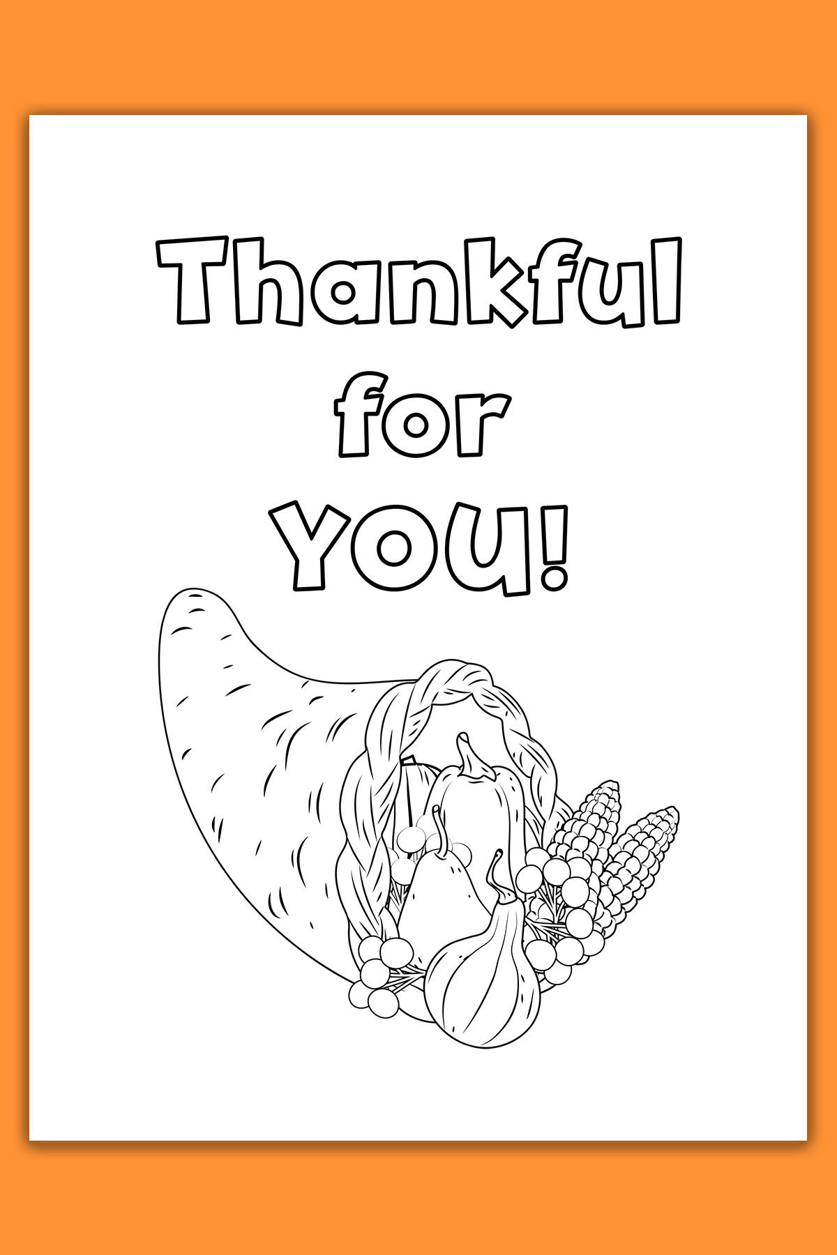 Thanksgiving cards coloring pages example 02 Mom Envy