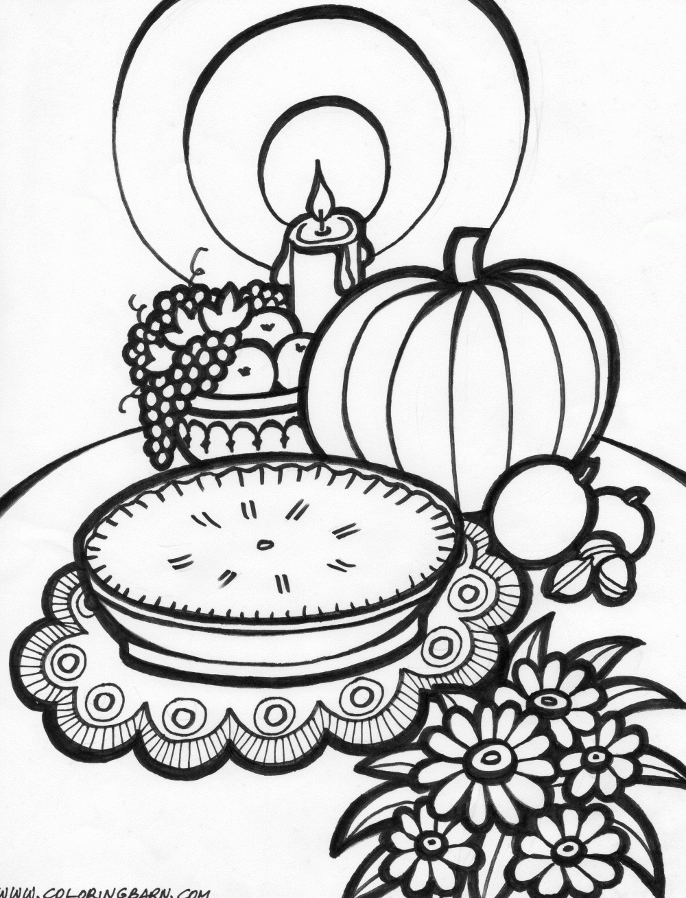 Thanksgiving Coloring Pages For Free Printable Free Worksheets Printable