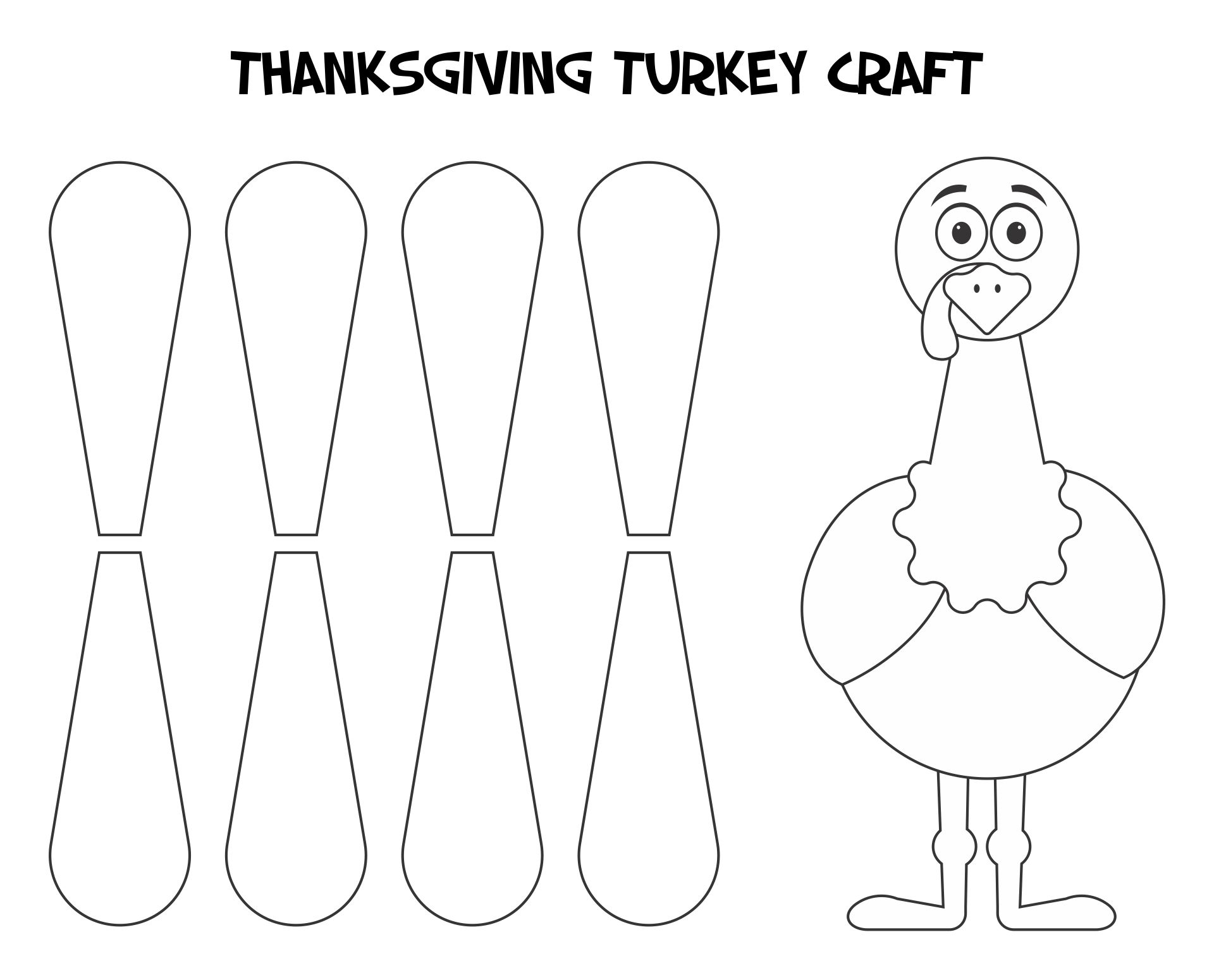Thanksgiving Craft Templates 15 Free PDF Printables Printablee