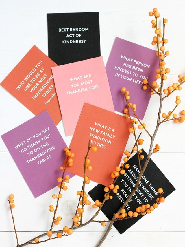 Thanksgiving Questions Game Free Printable Alice And Lois