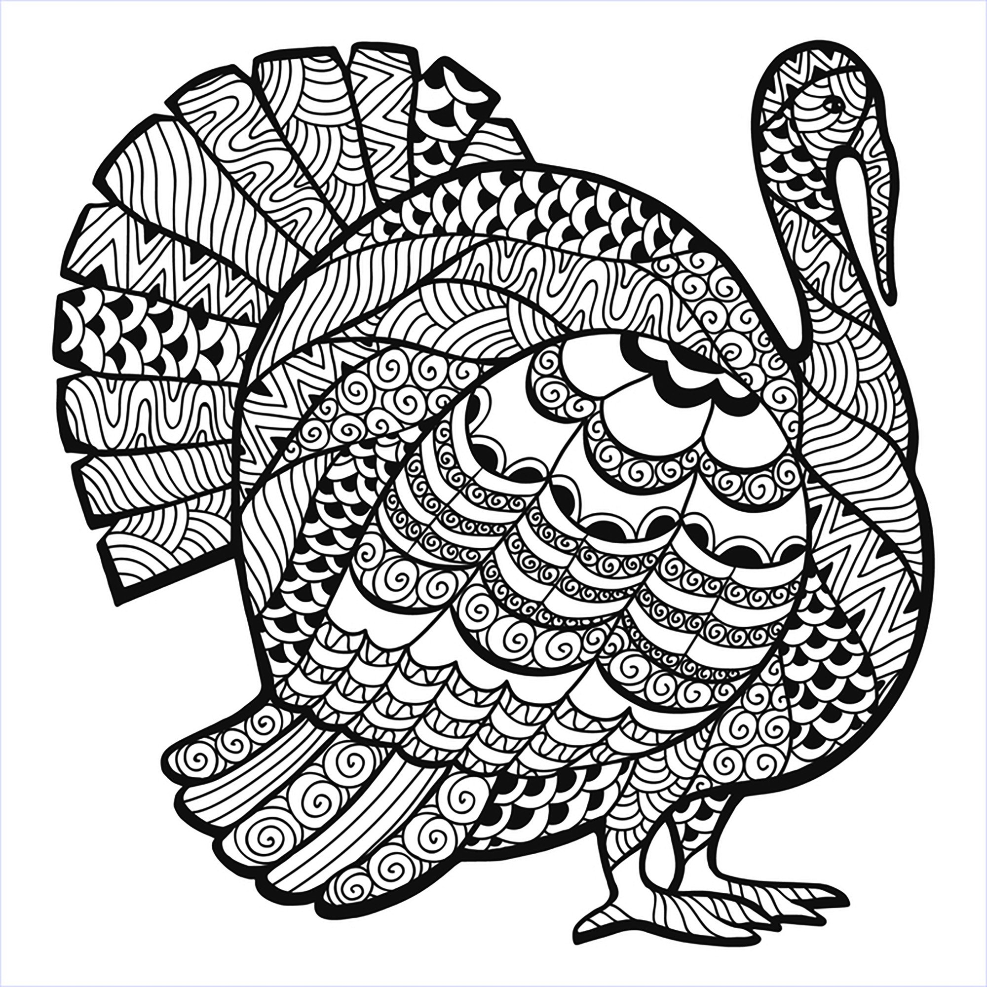 free printable coloring pages for adults thanksgiving