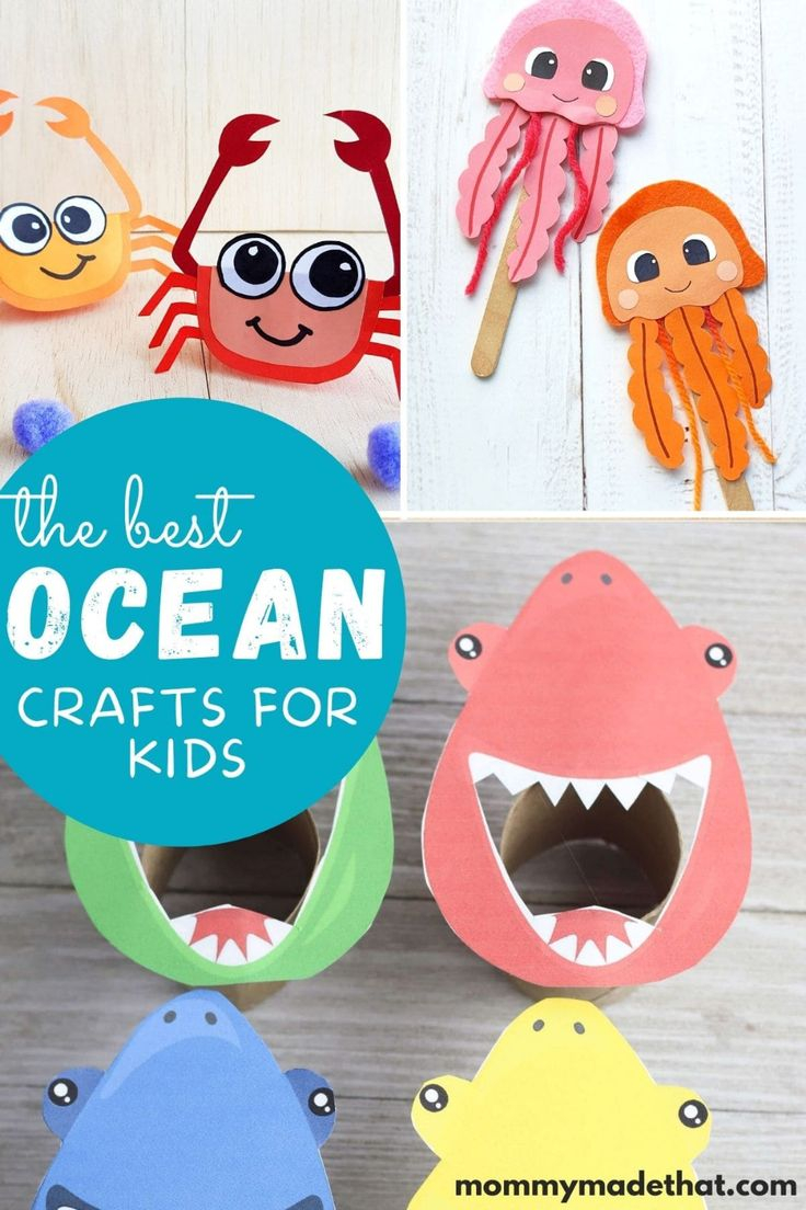 The Coolest Ocean Crafts For Kids With Templates Ocean Crafts Crafts For Kids Seahorse Crafts