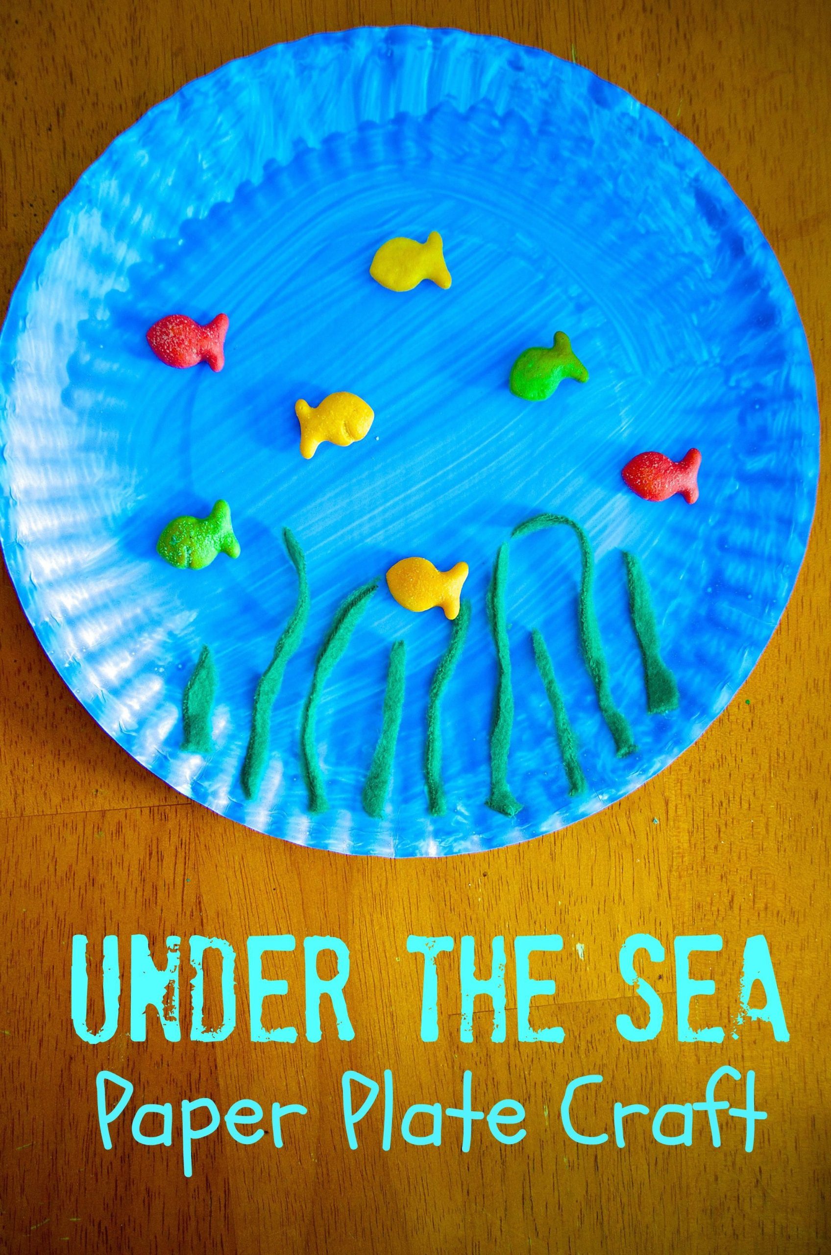 This Preschool Activity Under The Sea Paper Plate Craft Pairs 