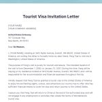 Tourist Visa Invitation Letter Template Edit Online Download
