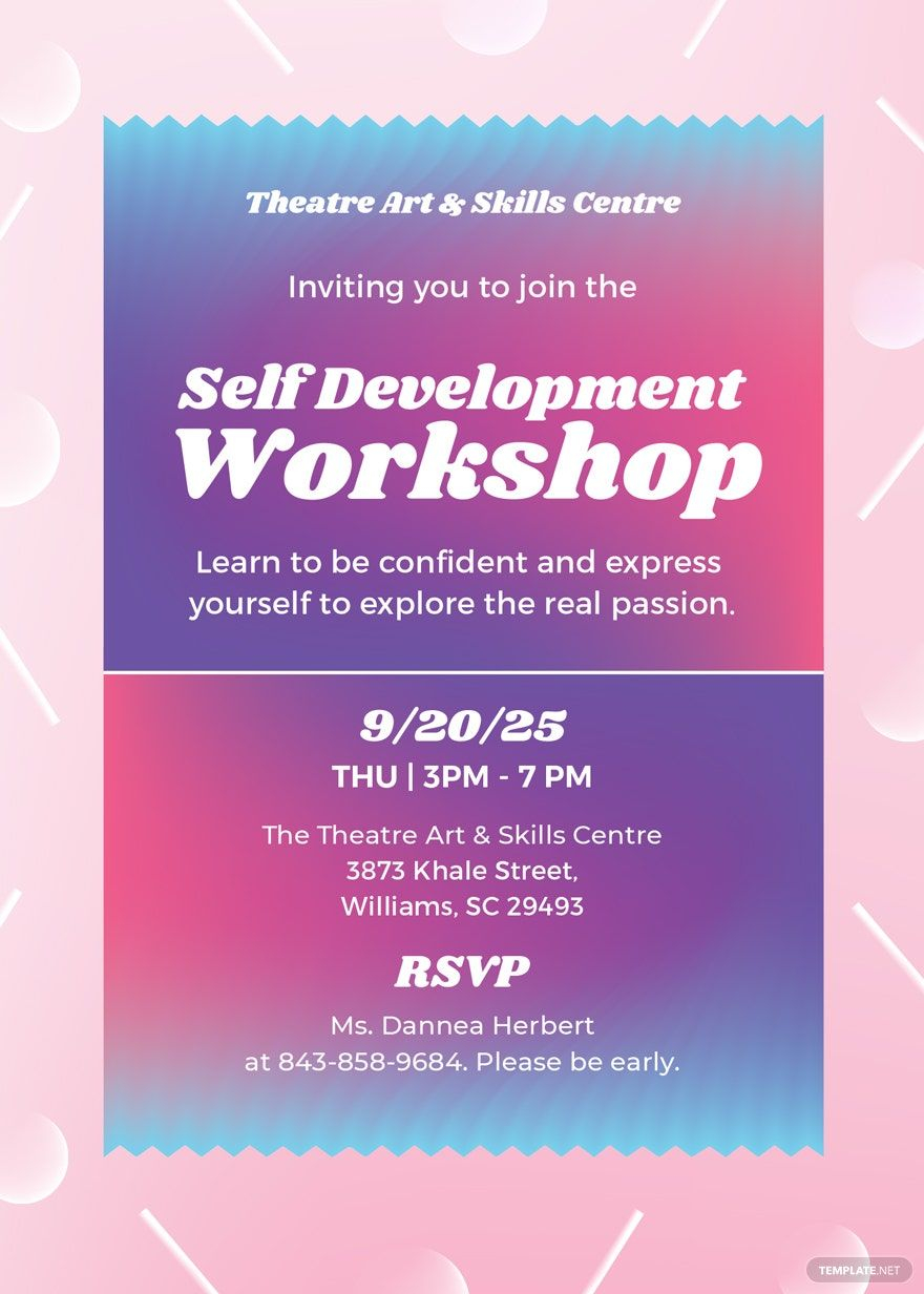 invitation workshop template invitation workshop template