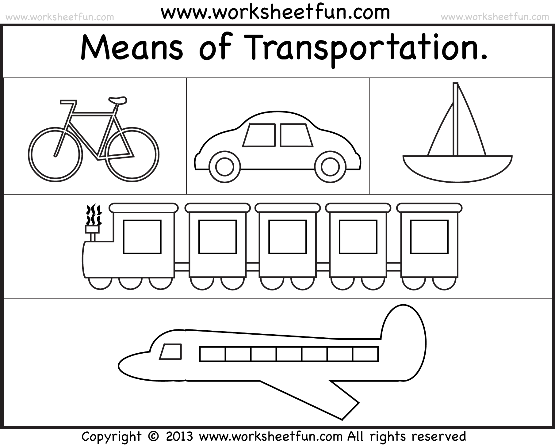 Transport Activity For Kids