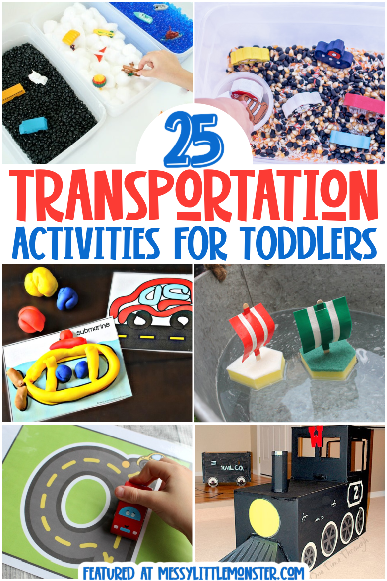 Transportation Activities For Toddlers And Preschoolers Messy Little 