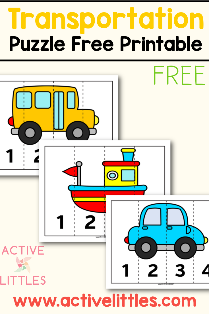Transportation Theme Free Printable Active Littles