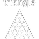 Triangle Do A Dot Printable Do A Dot Shapes Preschool Dot Worksheets