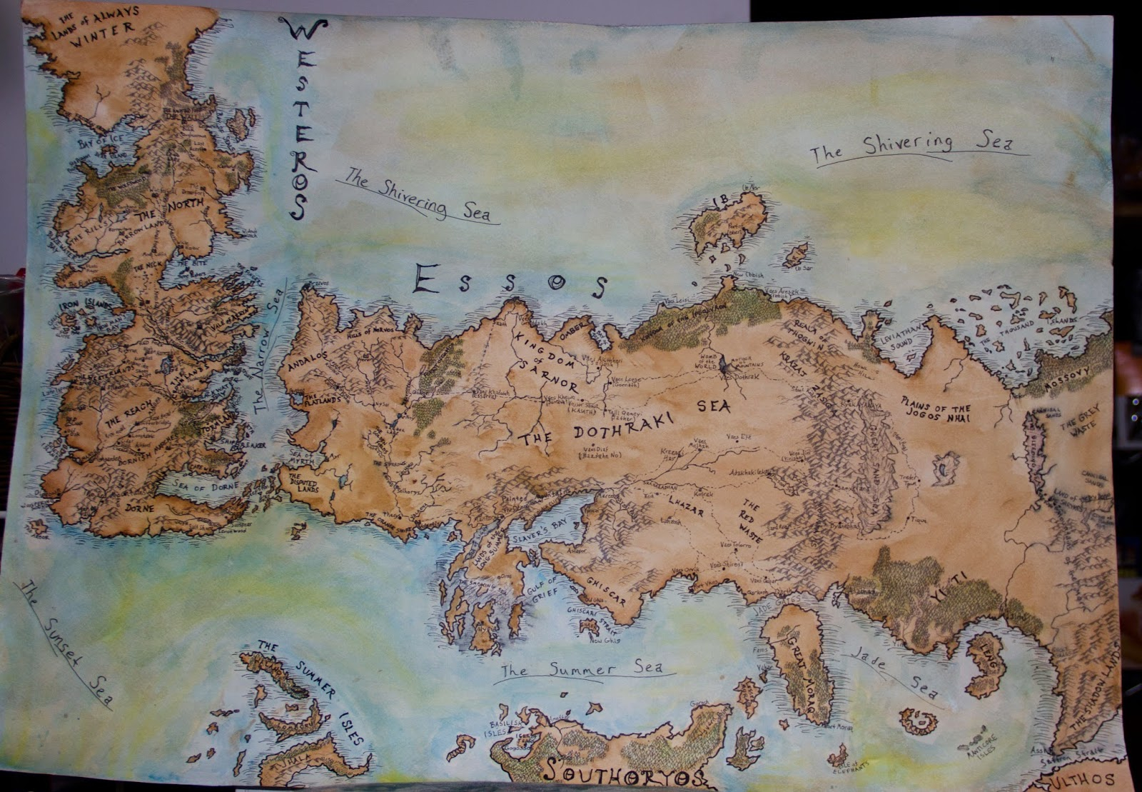 print game of thrones map print game of thrones map