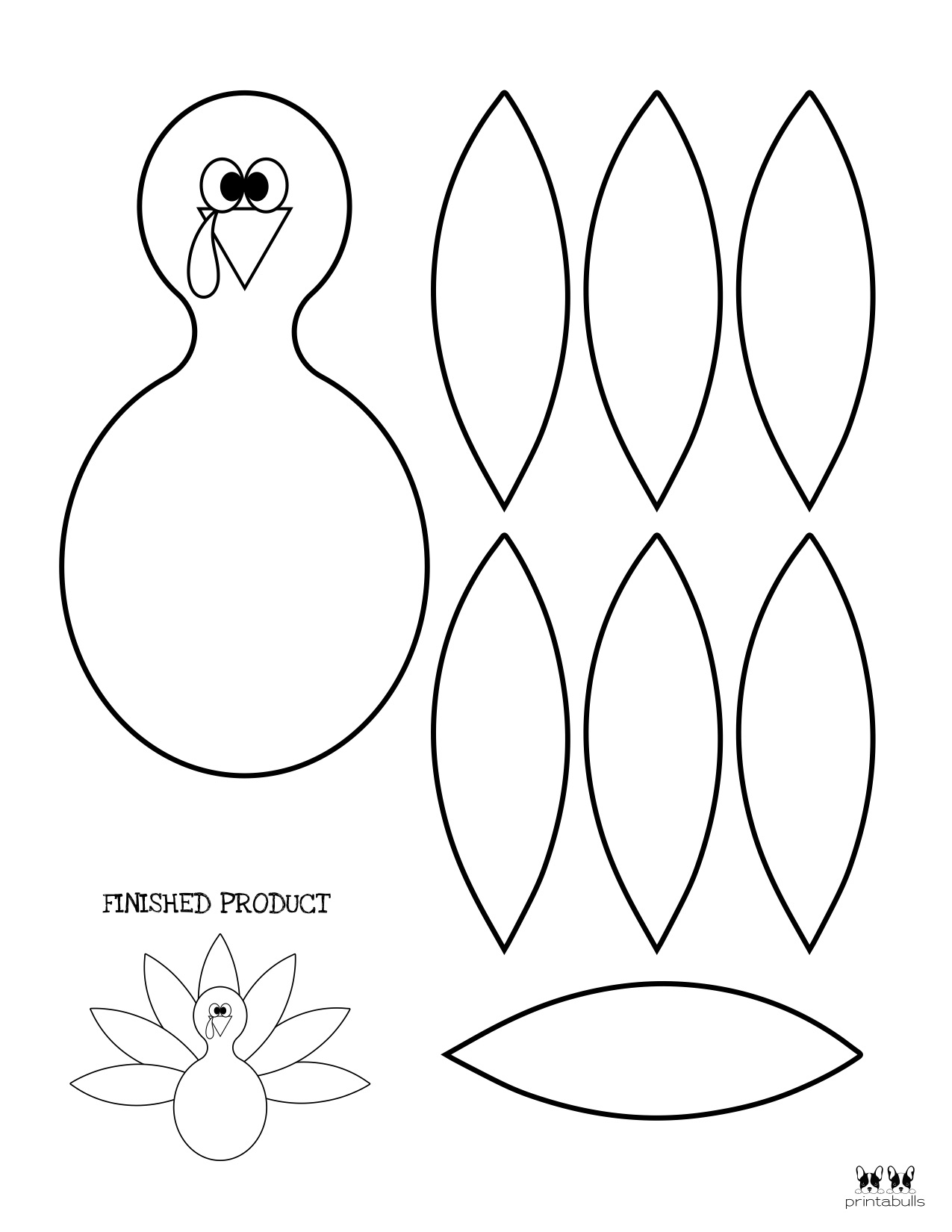 printable turkey craft