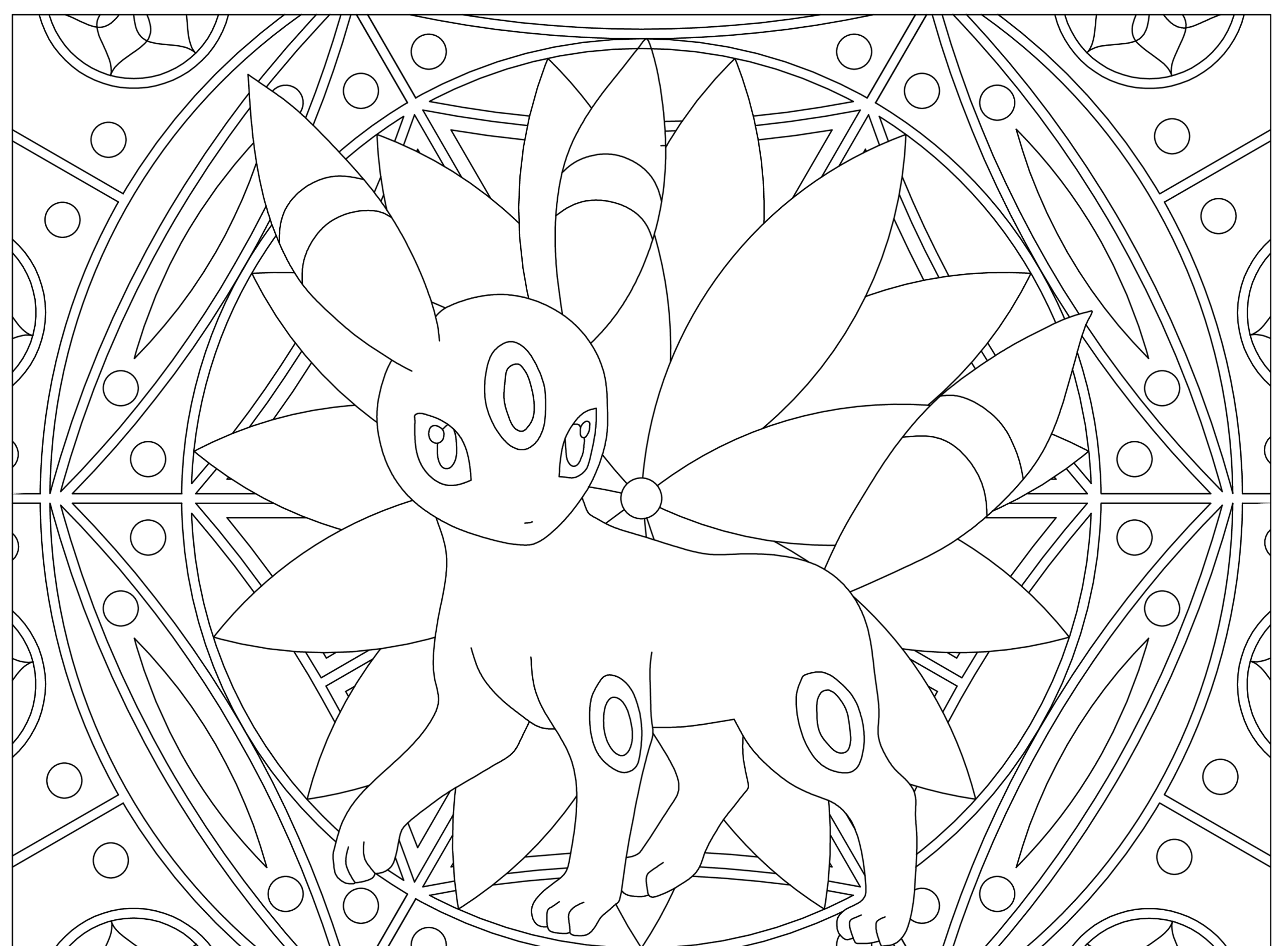 printable umbreon coloring pages
