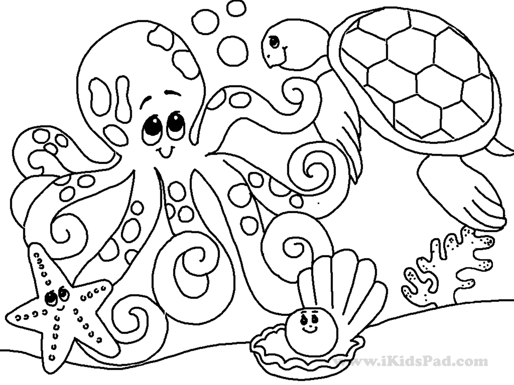 Underwater Coloring Pages Coloring Home
