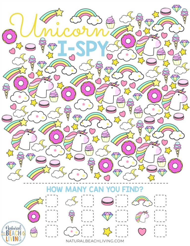 printable unicorn activities