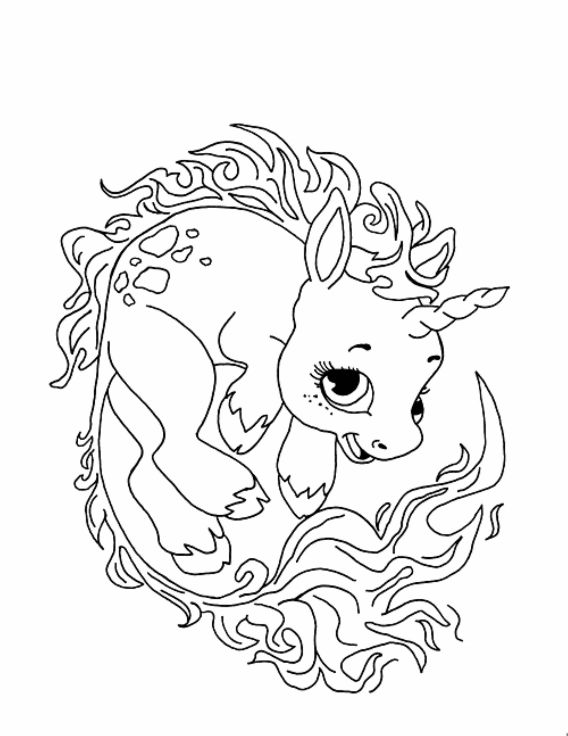 Unicorn Coloring Pages Free Printable Coloring Home