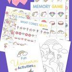 Unicorn Printable Activities