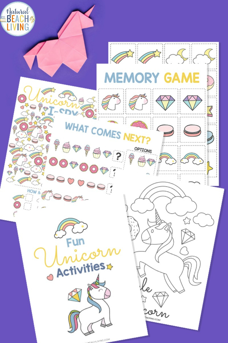 Unicorn Printable Activities