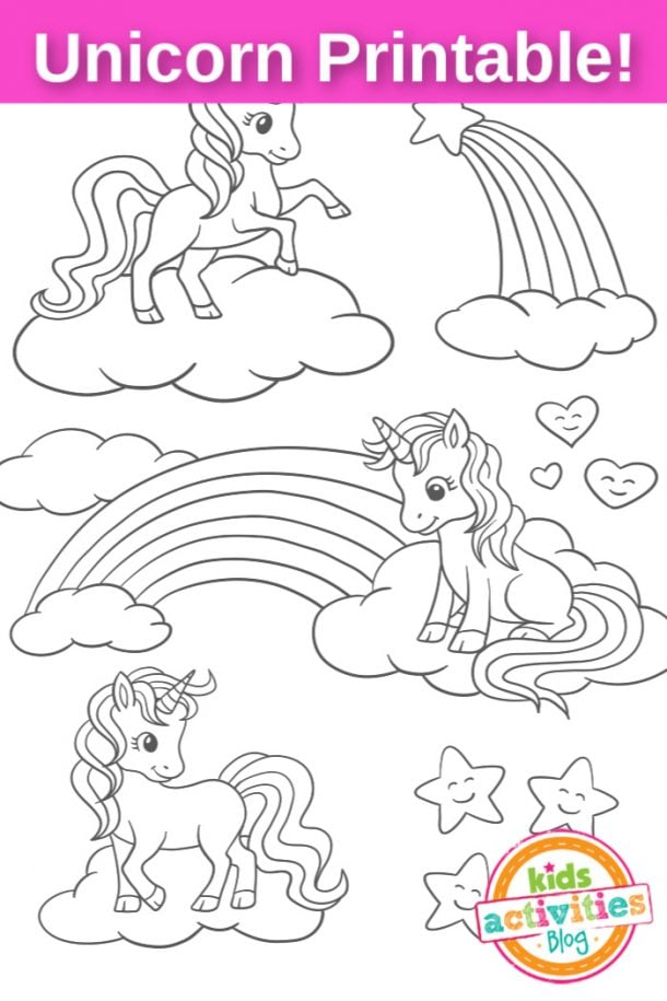 Unicorn Printable Kids Activities Blog