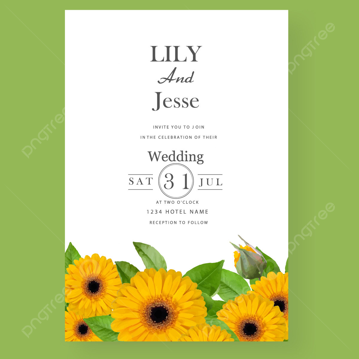 Unique Wedding Invitation Template Design Template Download On Pngtree