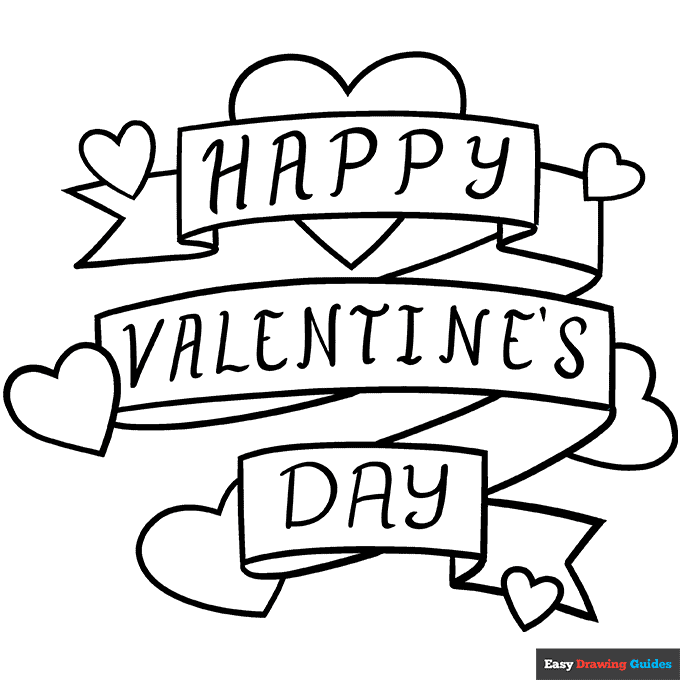 printable coloring valentines pages