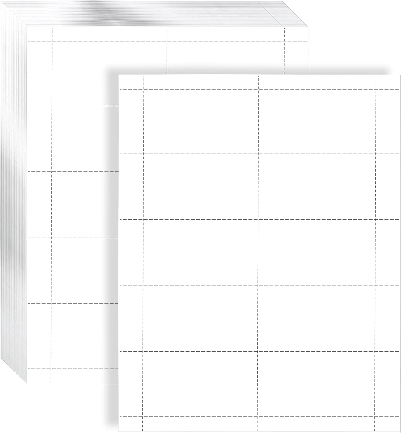 VANRA 1000 Cards Printable Business Cards 3 5x2 In Perforated Card 