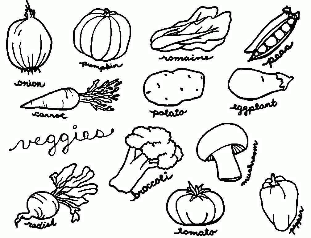 printable coloring vegetables printable coloring vegetables