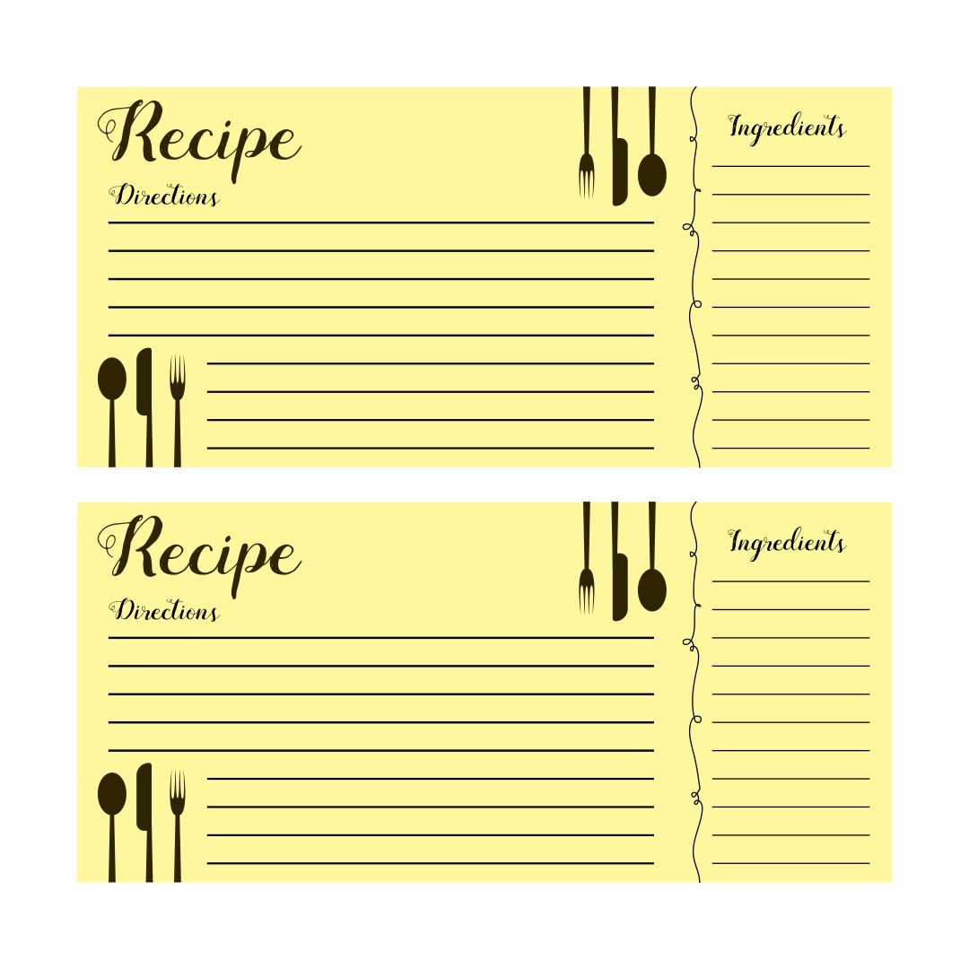 Vintage Recipe Cards 4X6 10 Free PDF Printables Printablee
