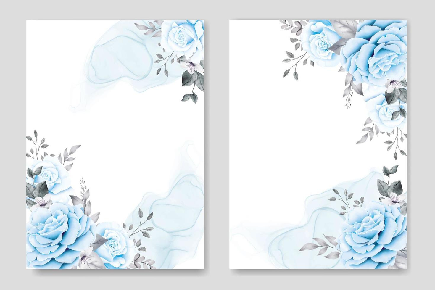 Wedding Invitation Blue Background Design Infoupdate