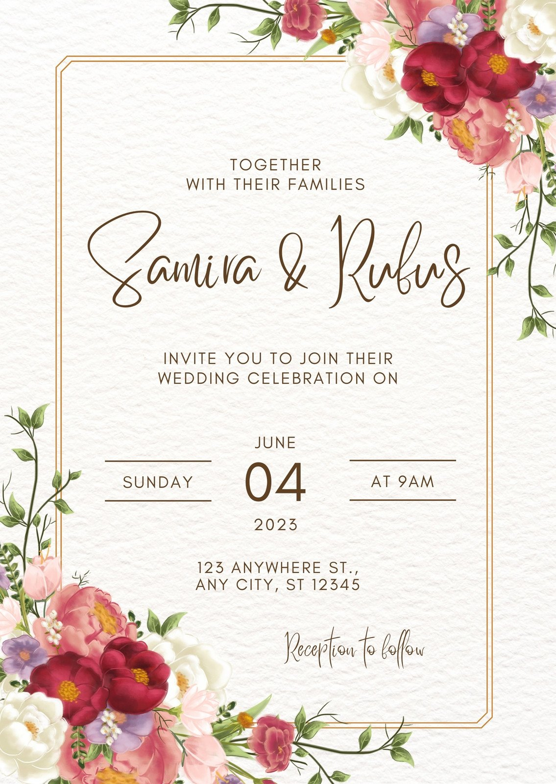 Wedding Invitation Template Publisher Polito Weddings