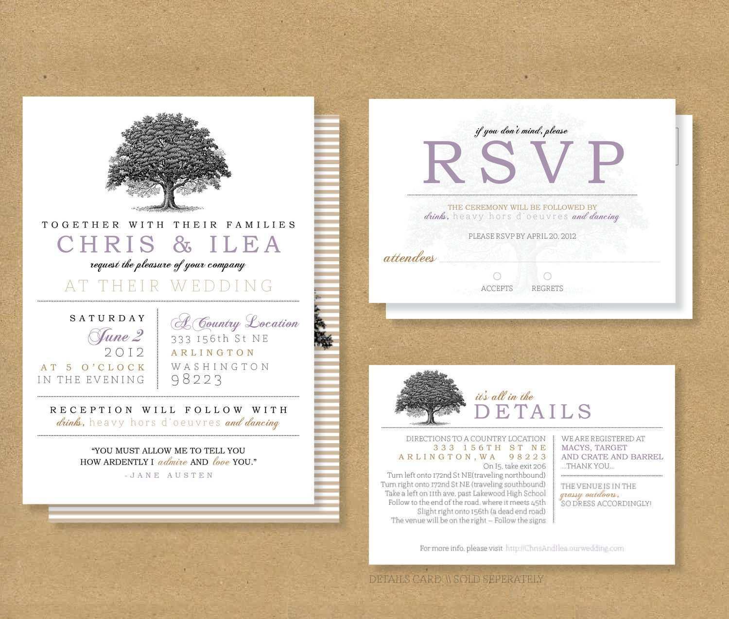 invitation template rsvp