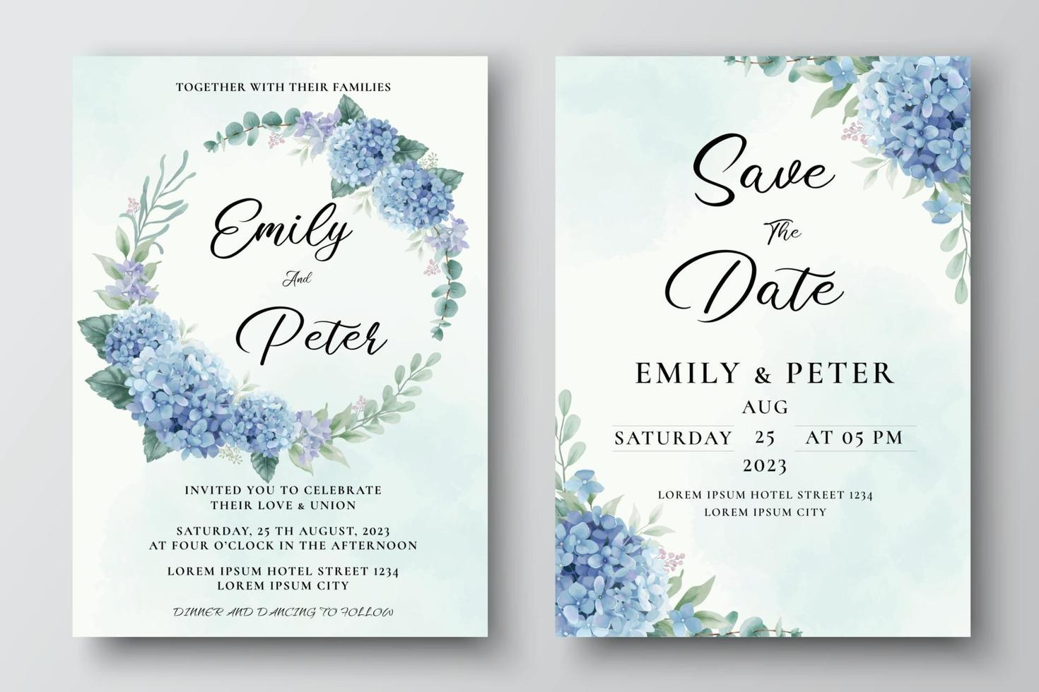 Wedding Invitation Template Vector Art Icons And Graphics For Free 