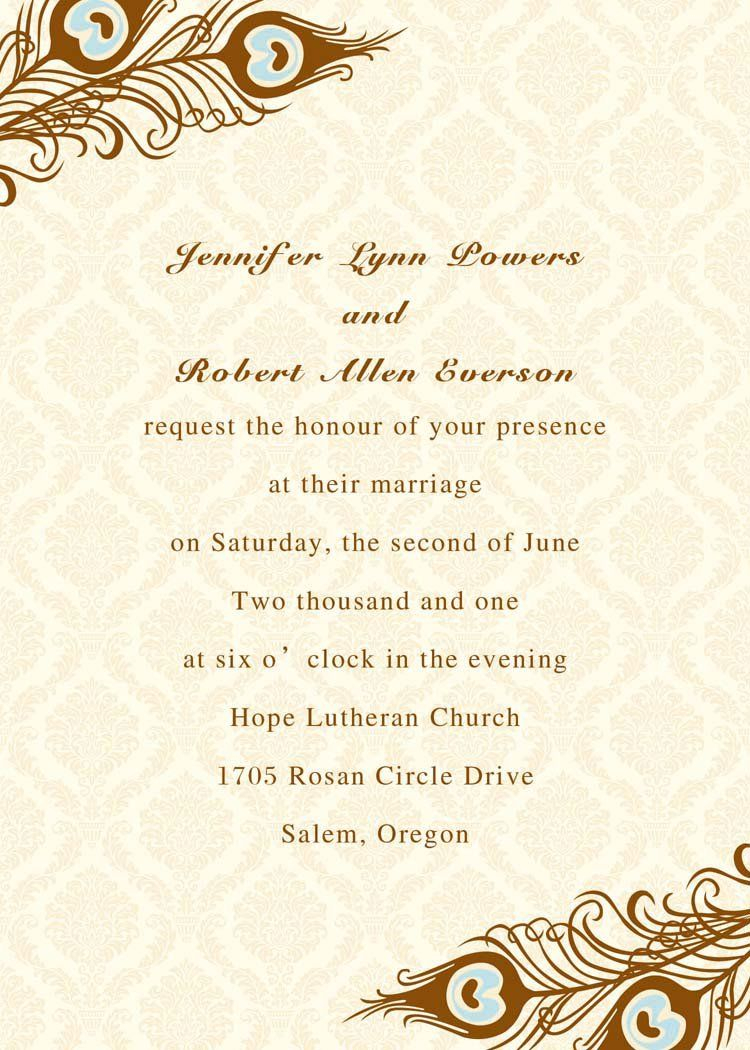Wedding Invitation Wording You Are Invited