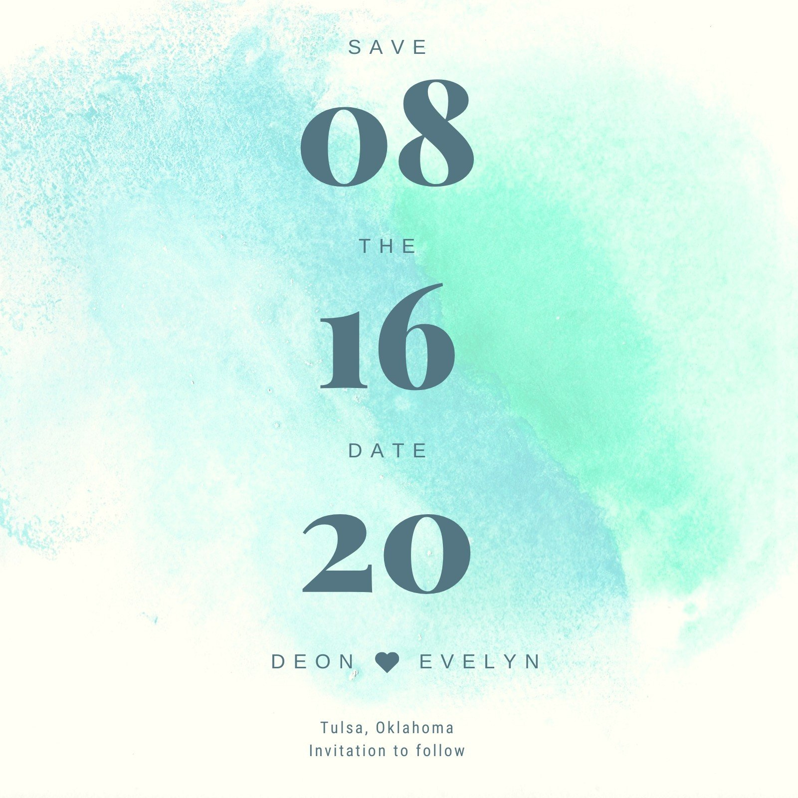 Wedding Save The Date Invitation Templates By Canva