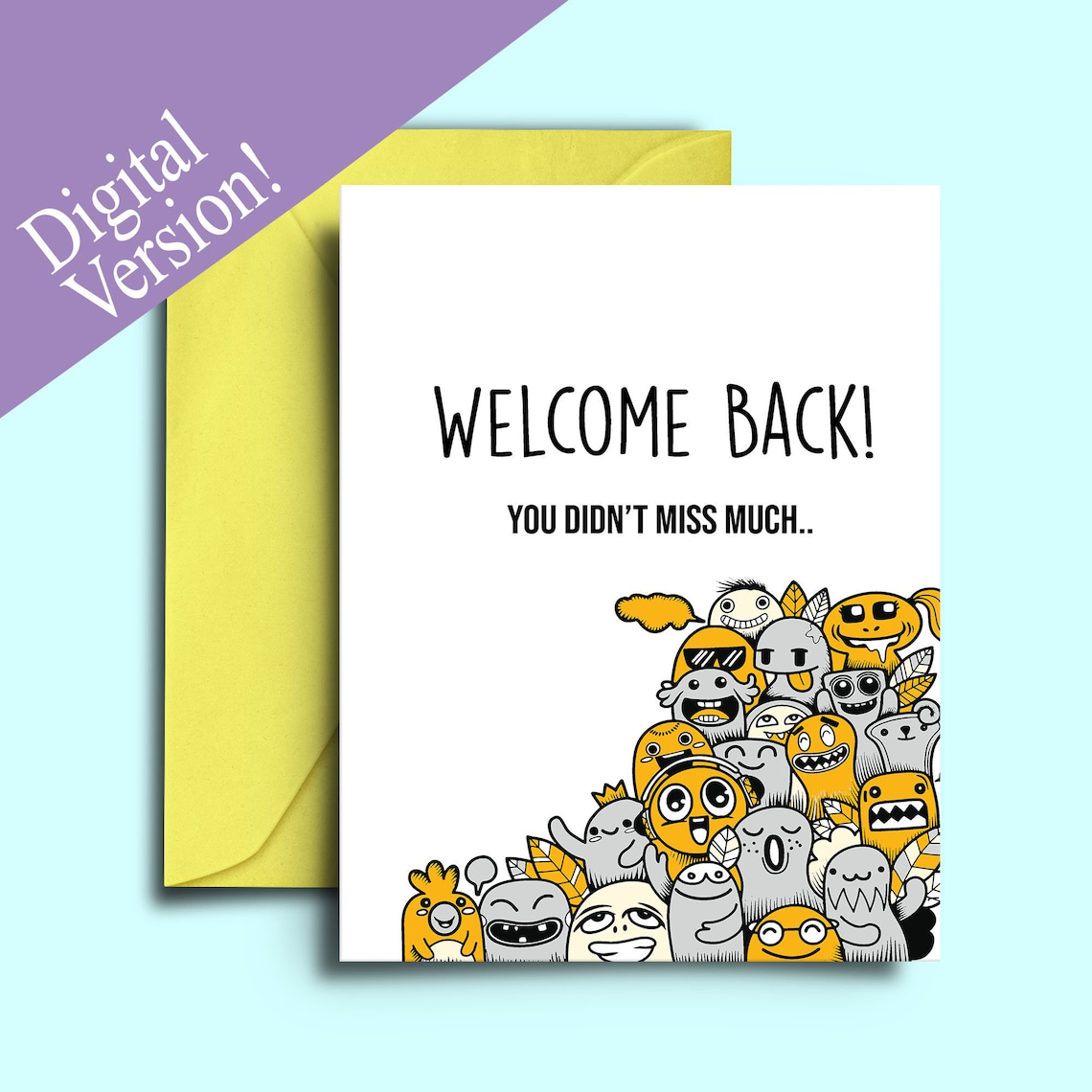 Welcome Back Card Printable