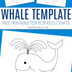 Whale Template FREE Printable PDF Crafts On Sea