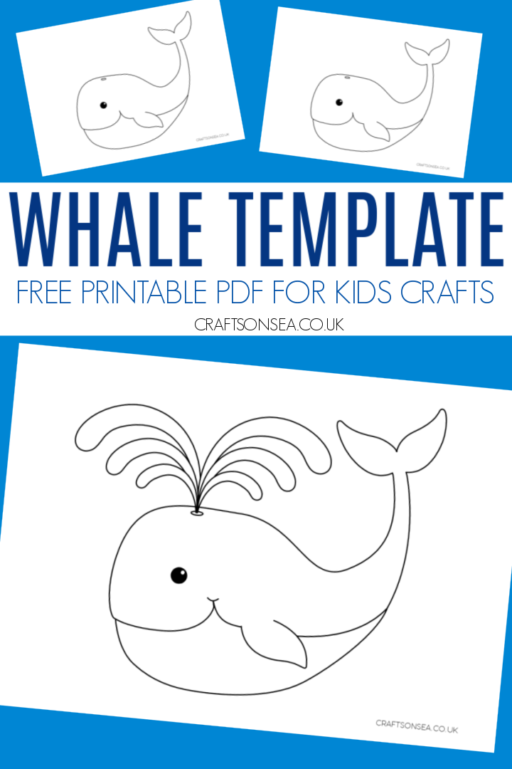 Whale Template FREE Printable PDF Crafts On Sea