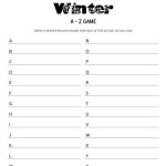 Winter Activities Free Printable