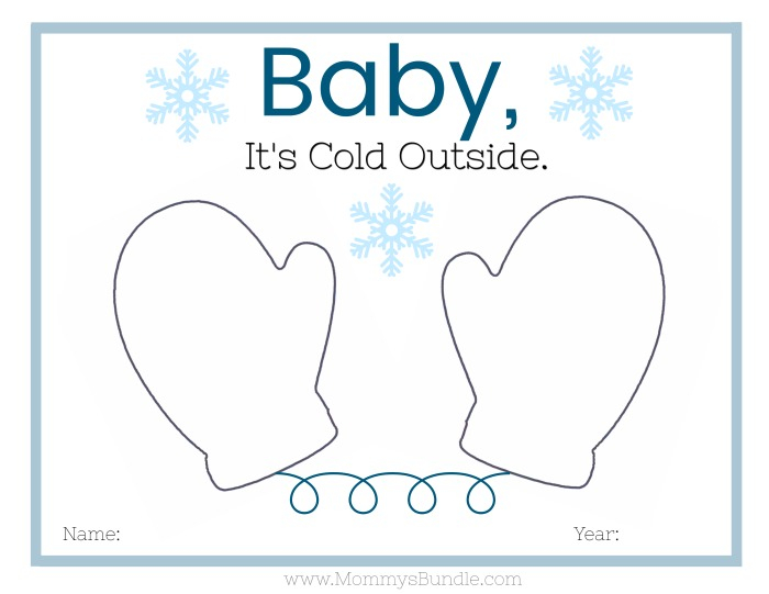 Winter Handprint Craft For Babies Toddlers Preschoolers Printable 