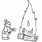 Winter Printable Coloring Pages Bonfire COLORING PAGES PRINTABLE COM