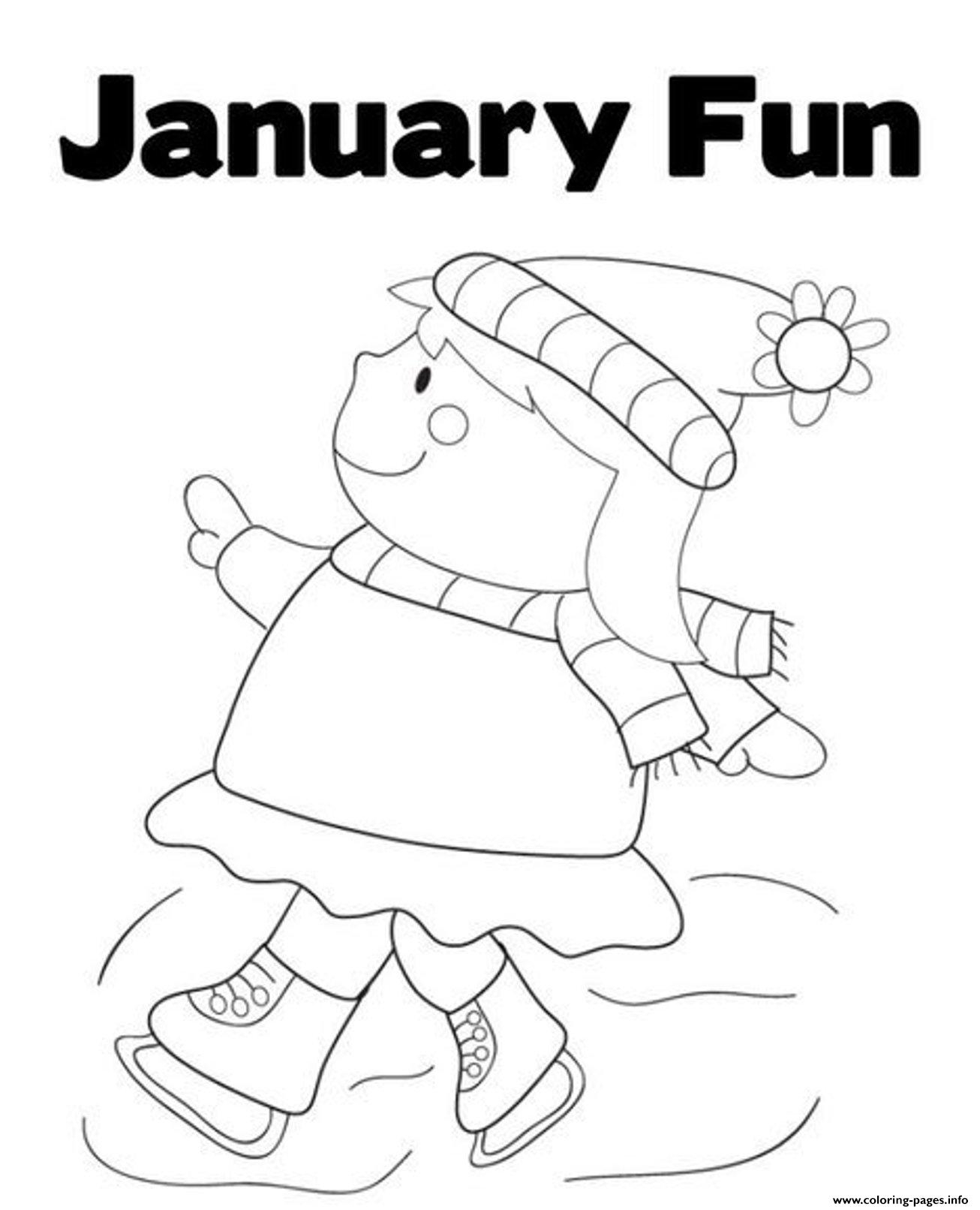 Winter S Printable January Fund743 Coloring Pages Printable