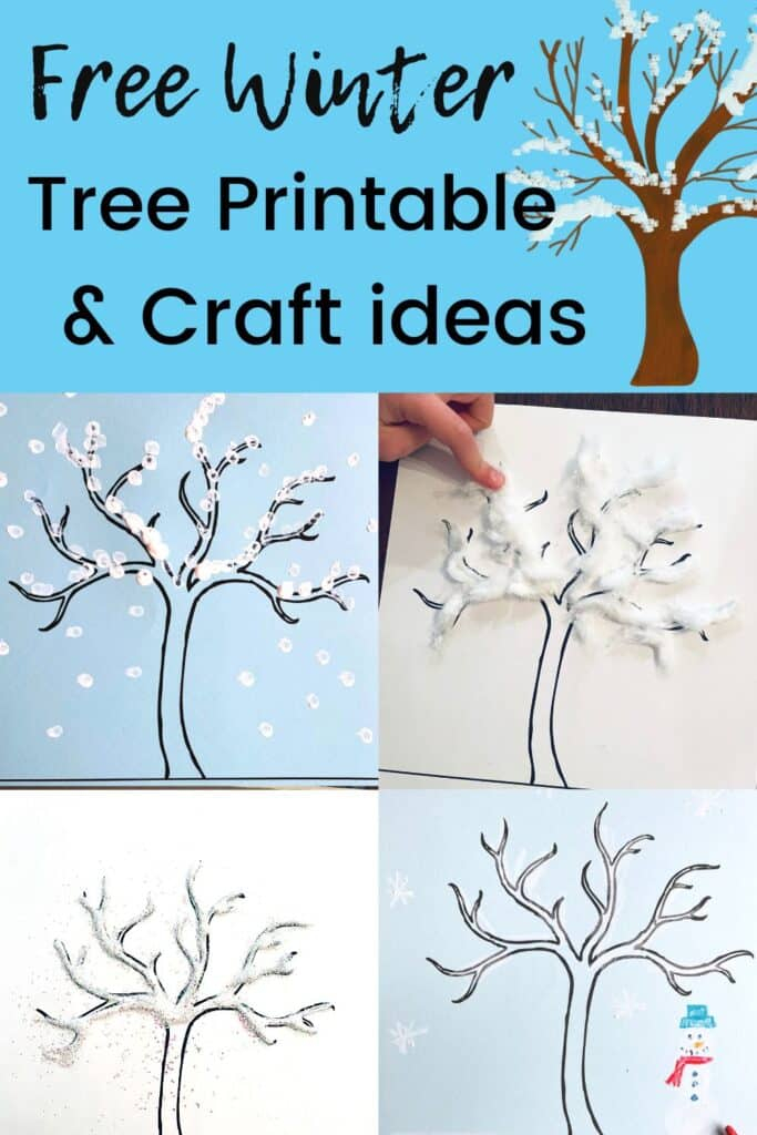 Winter Tree Crafts For Preschoolers