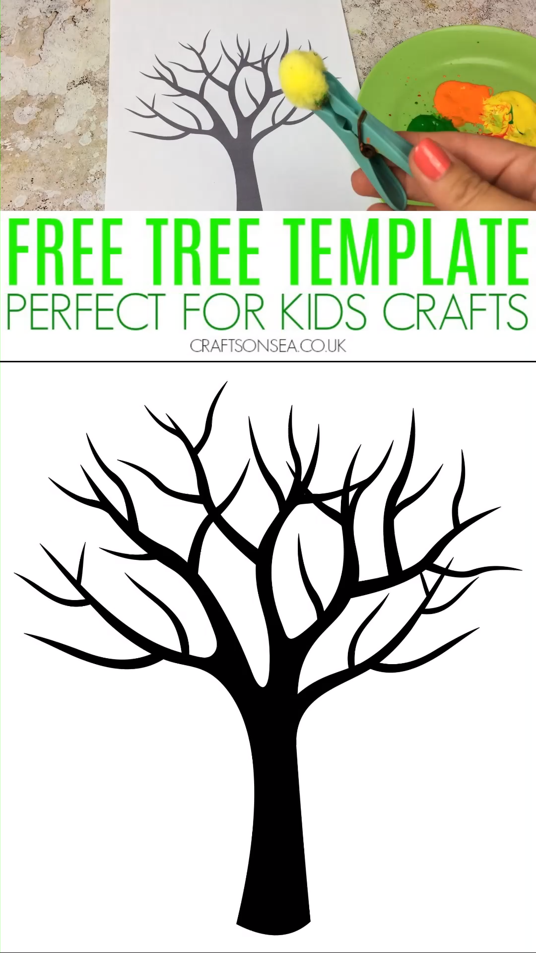 Winter Tree Template