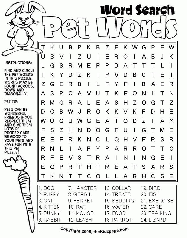 Word Work Activities And Word Searches