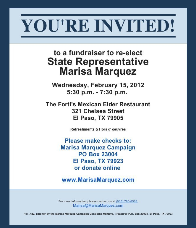 Wording For Fundraiser Event Invitations